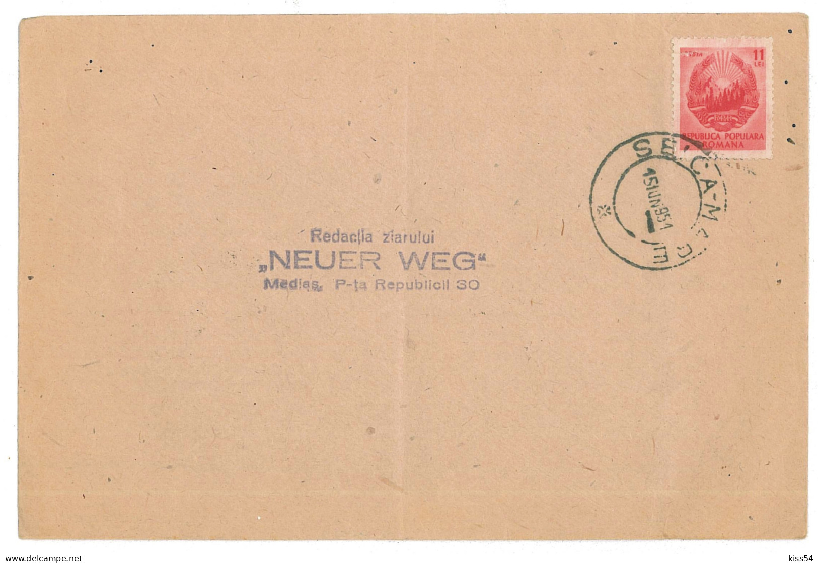 CIP 18 - 204-a SEICA-MICA, Sibiu - Cover - Used - 1951 - Lettres & Documents