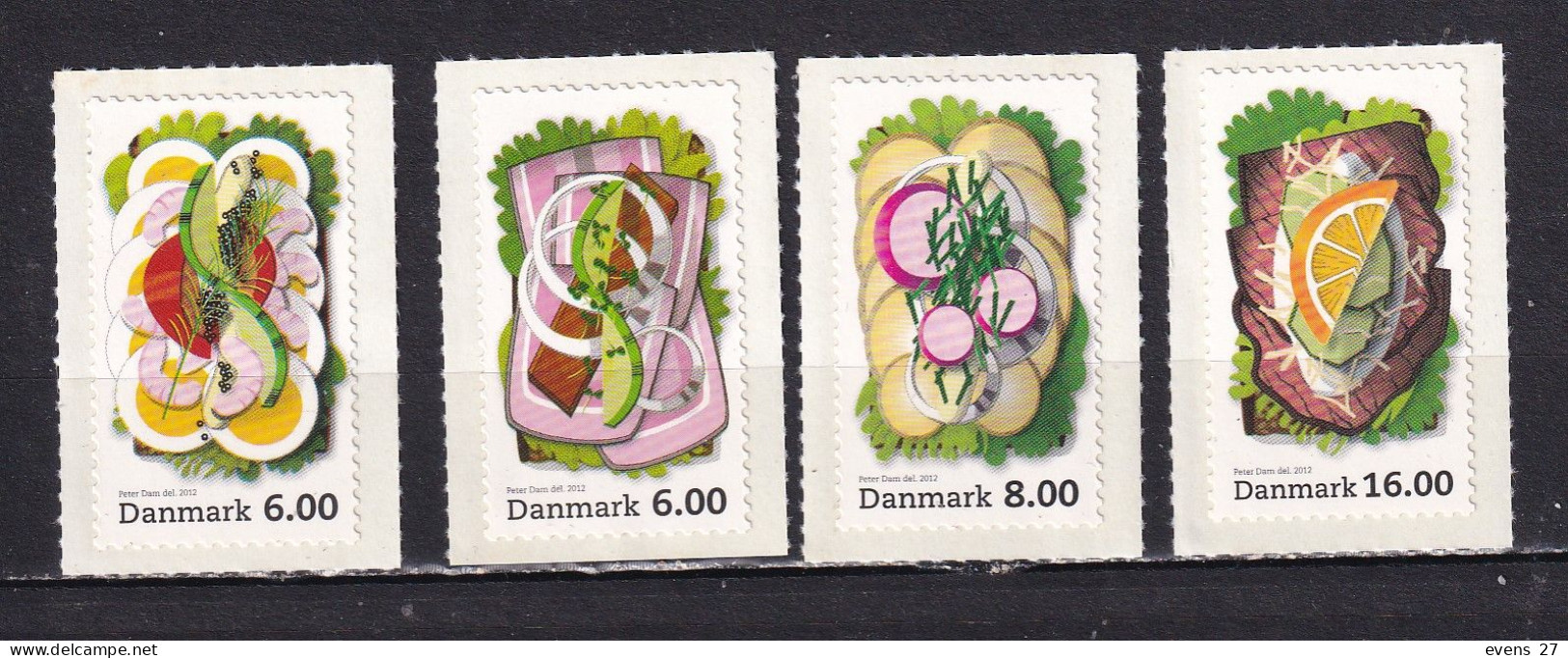 DENMARK-2012-GASTROMONY-SELF ADHESIVE-MNH - Nuovi