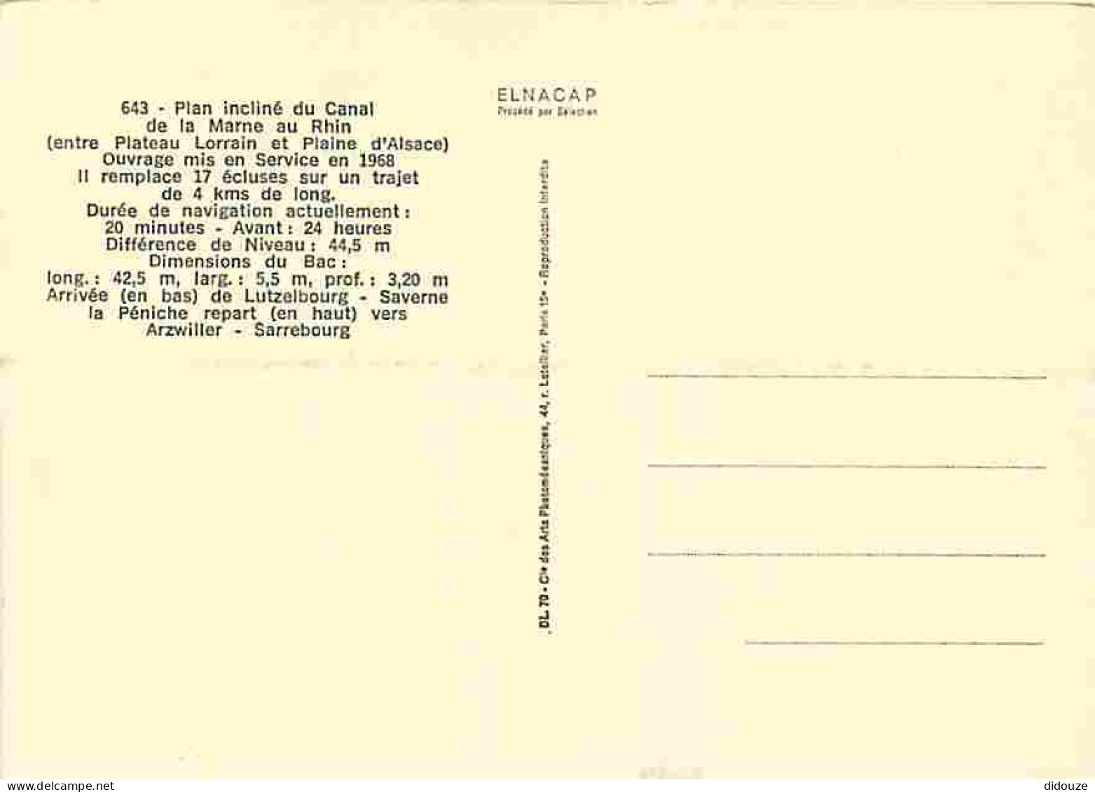 57 - Saint Louis - Arzviller - Le Plan Incliné Transversal - Ascenseur à Bateaux - Carte Neuve - CPM - Voir Scans Recto- - Arzviller