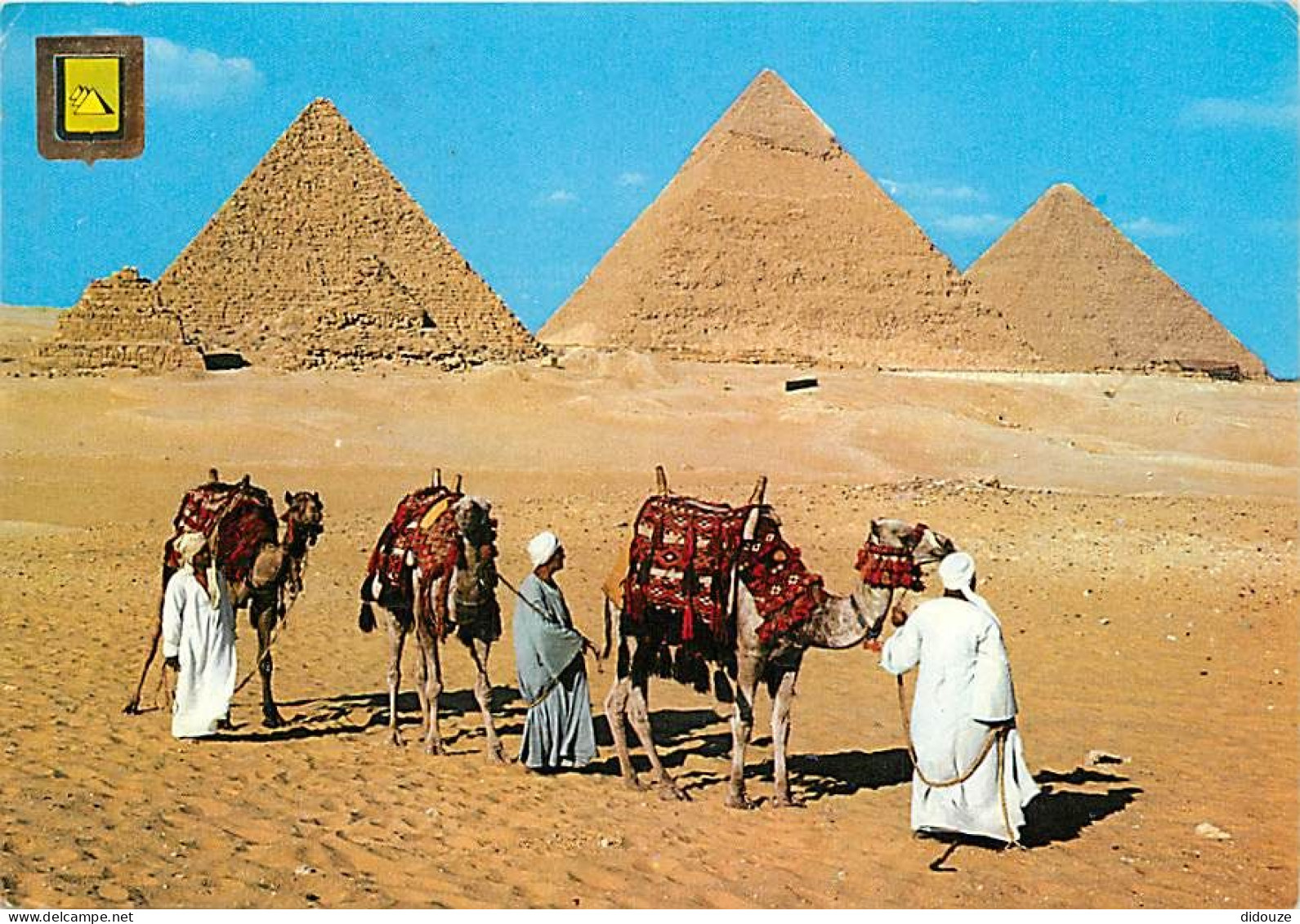 Egypte - Gizeh - Giza - Kheops, Khephren And Mycerinos Pyramids - Les Pyramides De Kheops, Khephren Et Mycerinos - Chame - Gizeh