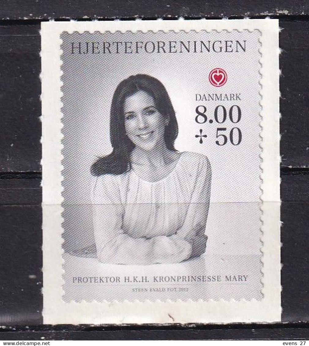 DENMARK-2012-HEART FOUNDATION-SELF ADHESIVE-MNH - Unused Stamps