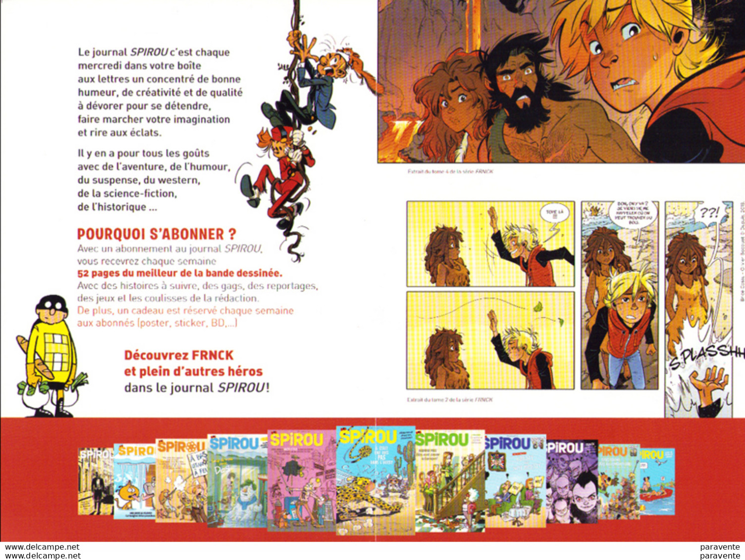 BRICE COSSU : Depliant Abonnement SPIROU - Spirou Et Fantasio