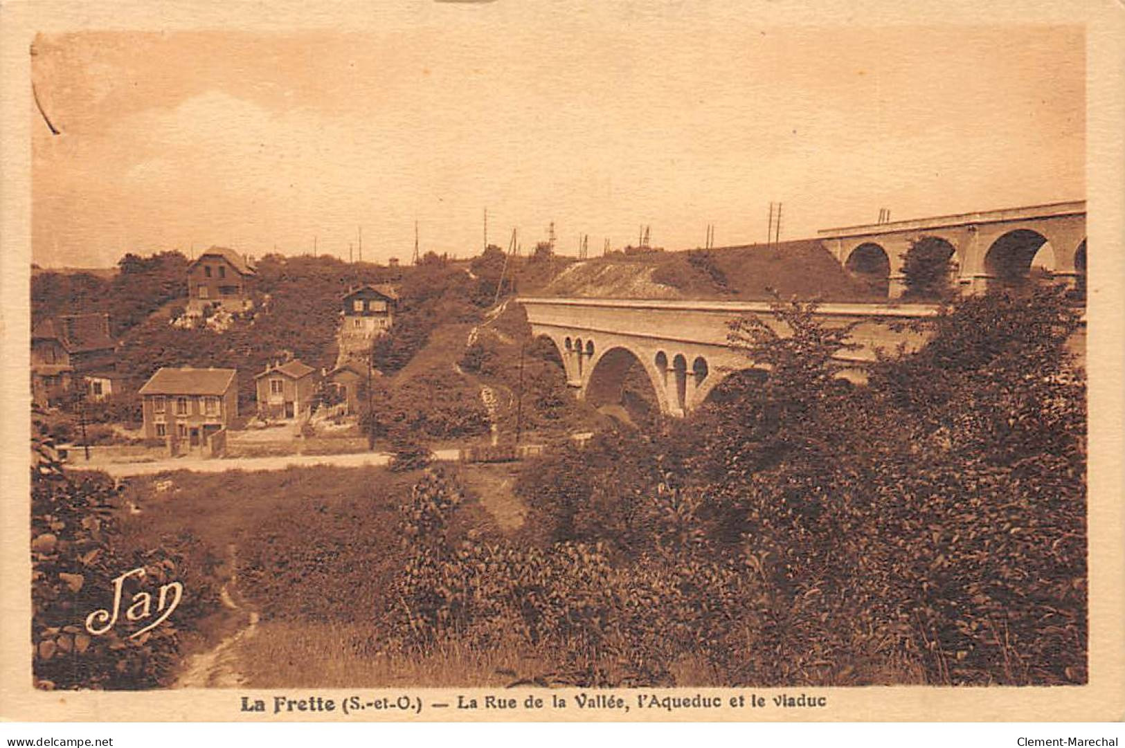 LA FRETTE - La Rue De La Vallée, L'Aqueduc Et Le Viaduc - Très Bon état - La Frette-sur-Seine