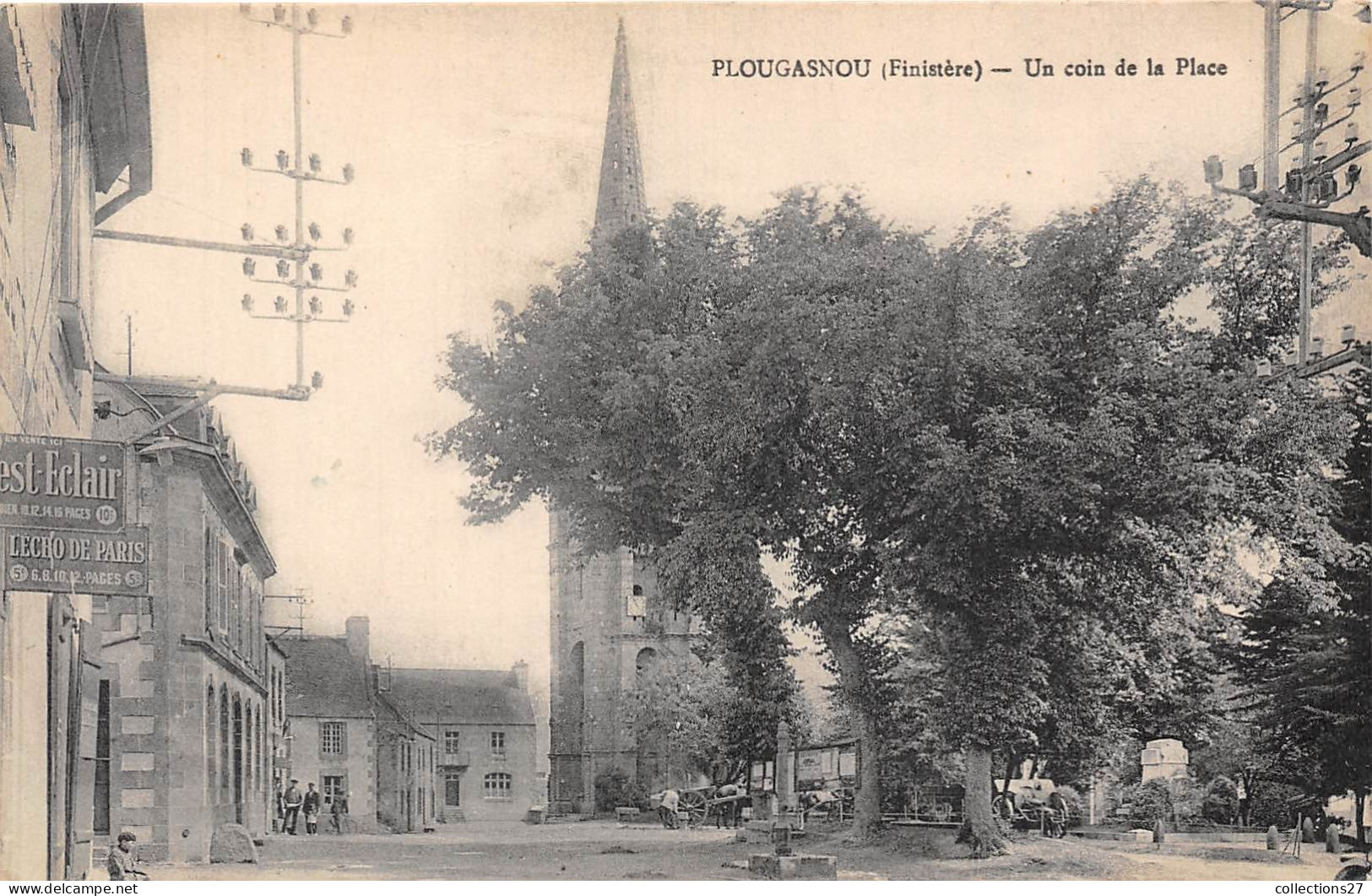 29-PLOUGASNOU- UN COIN DE LA PLACE - Plougasnou