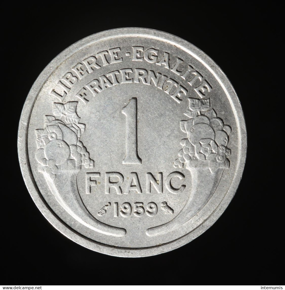  France, , 1 Franc, 1959, , Aluminium, SUP (AU),
KM#885a.1, G.473, F.221 - 1 Franc