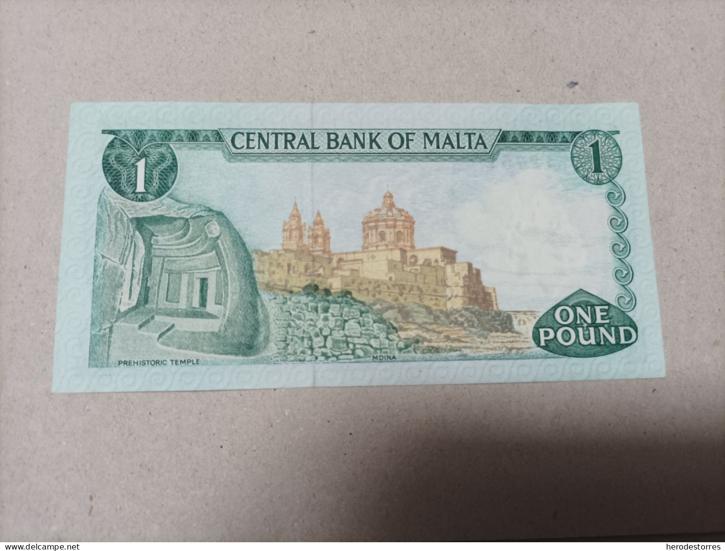 Billete Malta, 1 Lira, Serie A, Año 1967, UNC - Malta