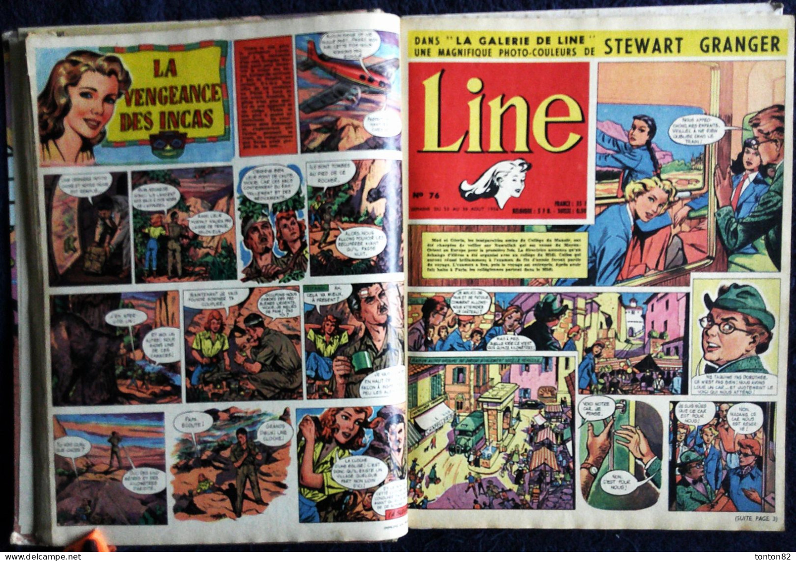 LINE - Le Journal des Chics Filles - Recueil n° 5 - ( 1956 ) - 16 Numéros .