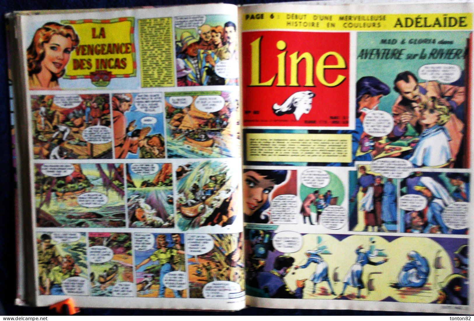 LINE - Le Journal des Chics Filles - Recueil n° 5 - ( 1956 ) - 16 Numéros .