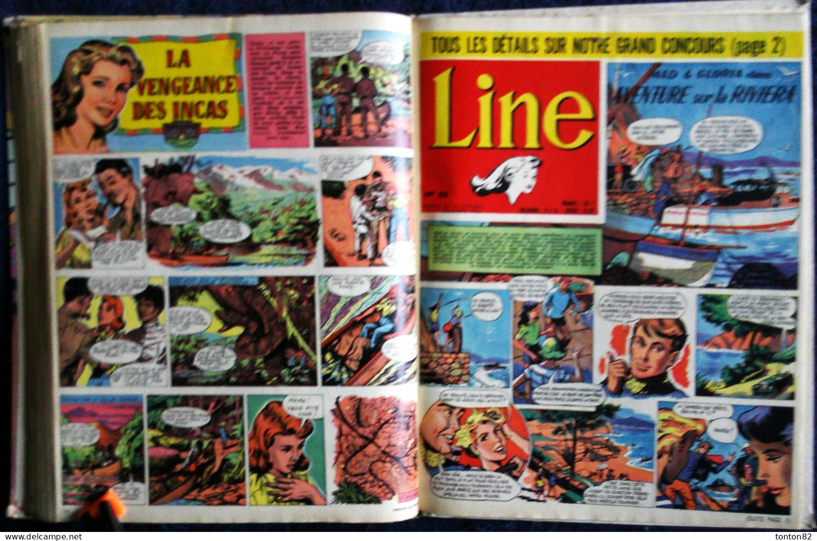 LINE - Le Journal des Chics Filles - Recueil n° 5 - ( 1956 ) - 16 Numéros .