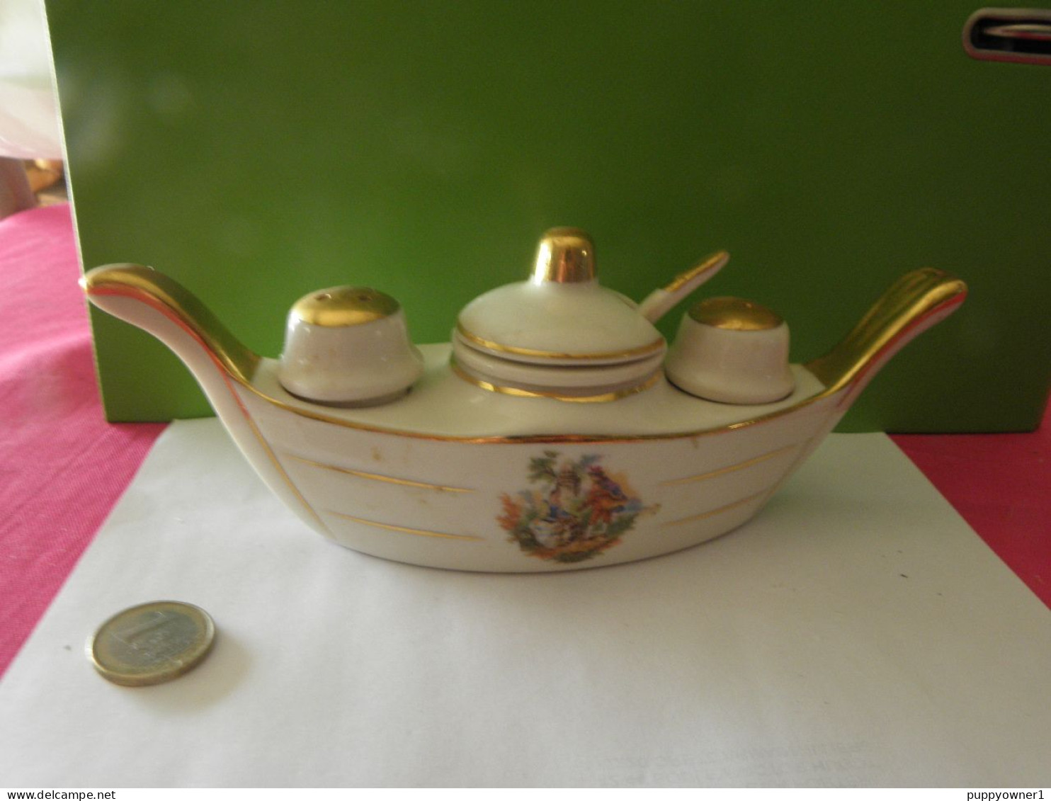 Vintage Ensemble Condiment, Moutarde Sel Poivre Limoges - Limoges (FRA)