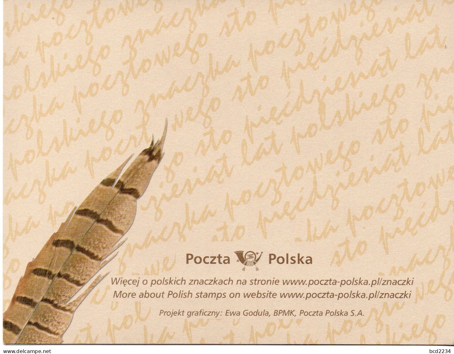 POLAND 2010 POLISH POST OFFICE LIMITED EDITION FOLDER: 150 YEARS ANNIVERSARY 1860 FIRST POLISH STAMP FDC & MS & ENVELOPE - FDC