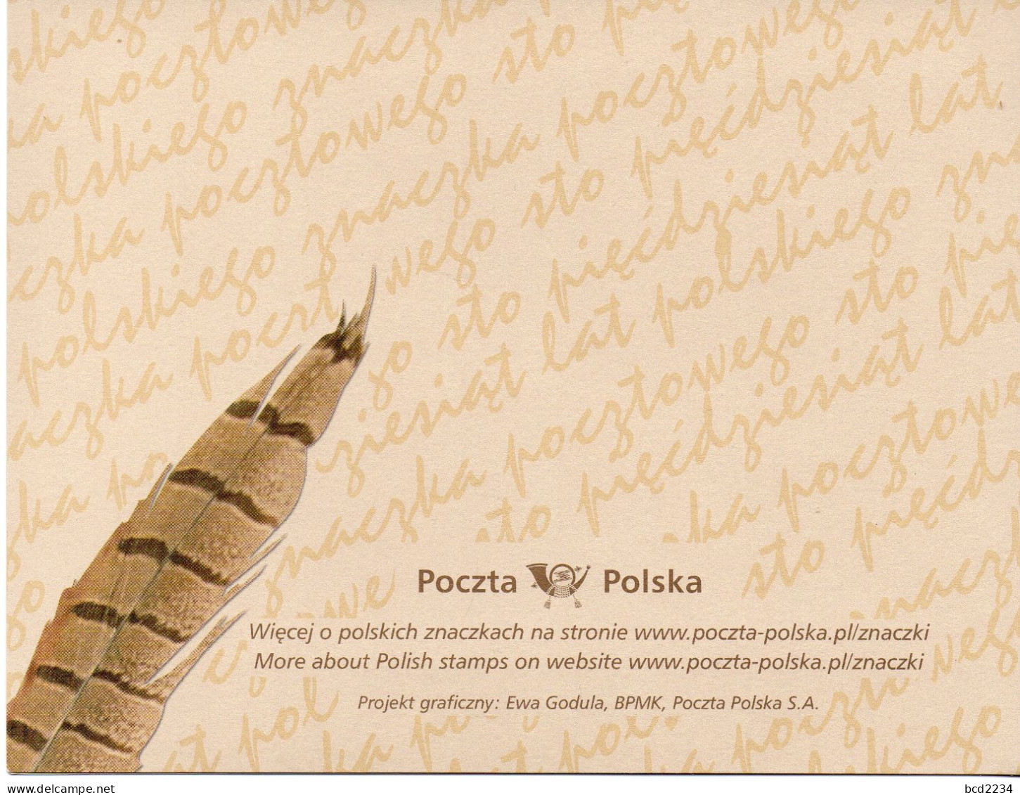 POLAND 2010 POLISH POST OFFICE LIMITED EDITION FOLDER: 150 YEARS ANNIVERSARY 1860 FIRST POLISH STAMP FDC & MS & ENVELOPE - Cartas & Documentos