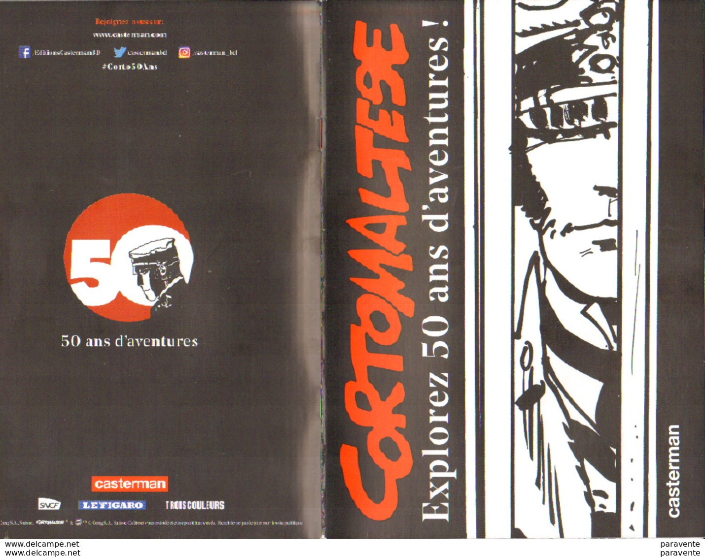 CORTO MALTESE : Brochure Pour Expo 50 ANS D'AVENTURE - Pratt