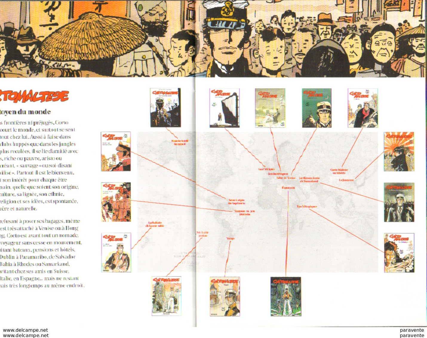 CORTO MALTESE : Brochure Pour Expo 50 ANS D'AVENTURE - Pratt