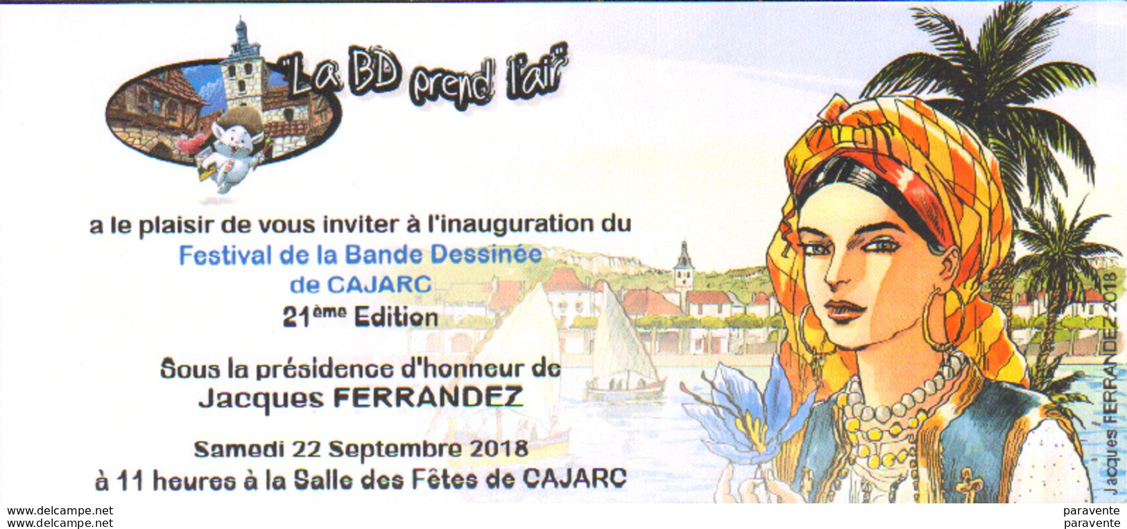 FERRANDEZ : Carte Annonce Salon CAJARC 2018 - Cartes Postales