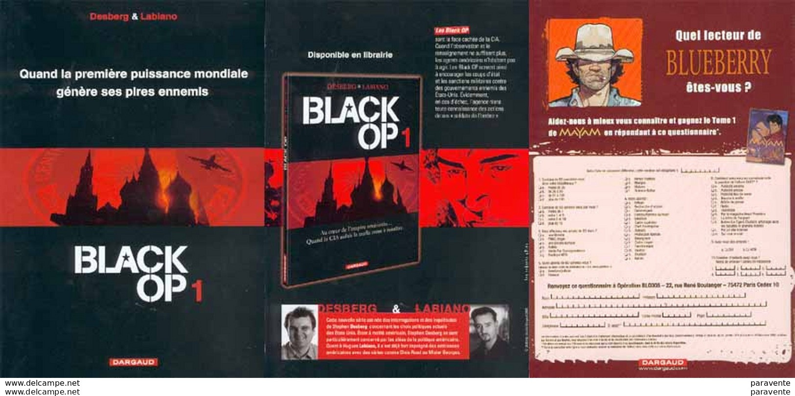 LABIANO GIRAUD : Depliant Presentation BLACK OP - Persboek