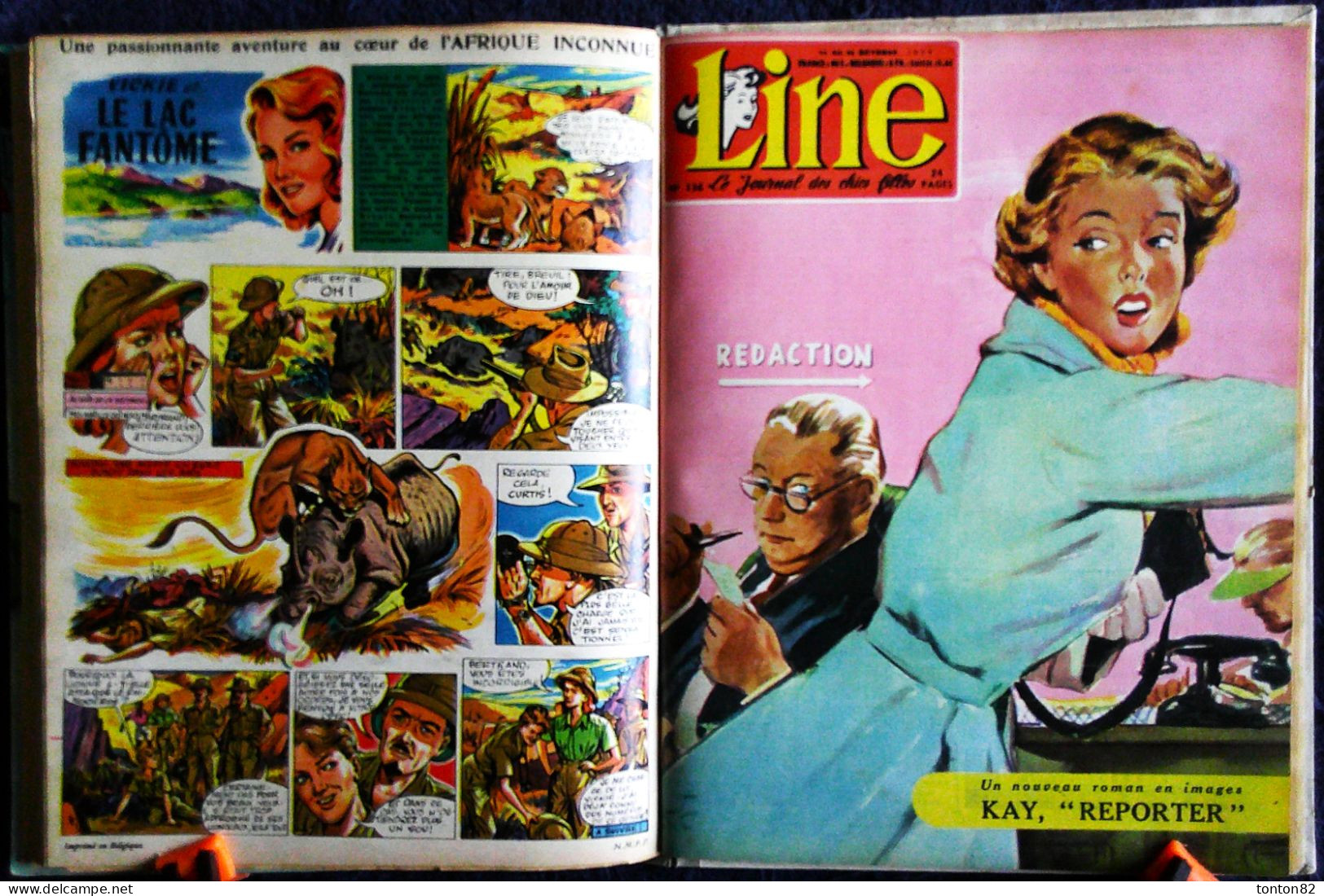 LINE - Le Journal des Chics Filles - Recueil n° 9 - ( 1957 ) - 13 Numéros .