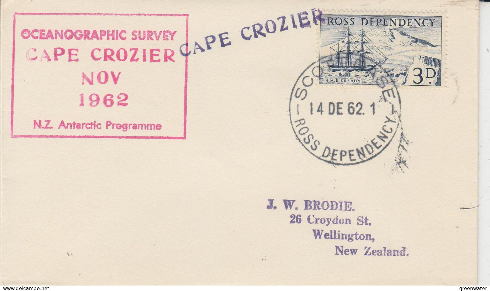 Ross Dependency Cape Crozier Ca Scott Base 14 DEC 1962 (SR186) - Forschungsstationen