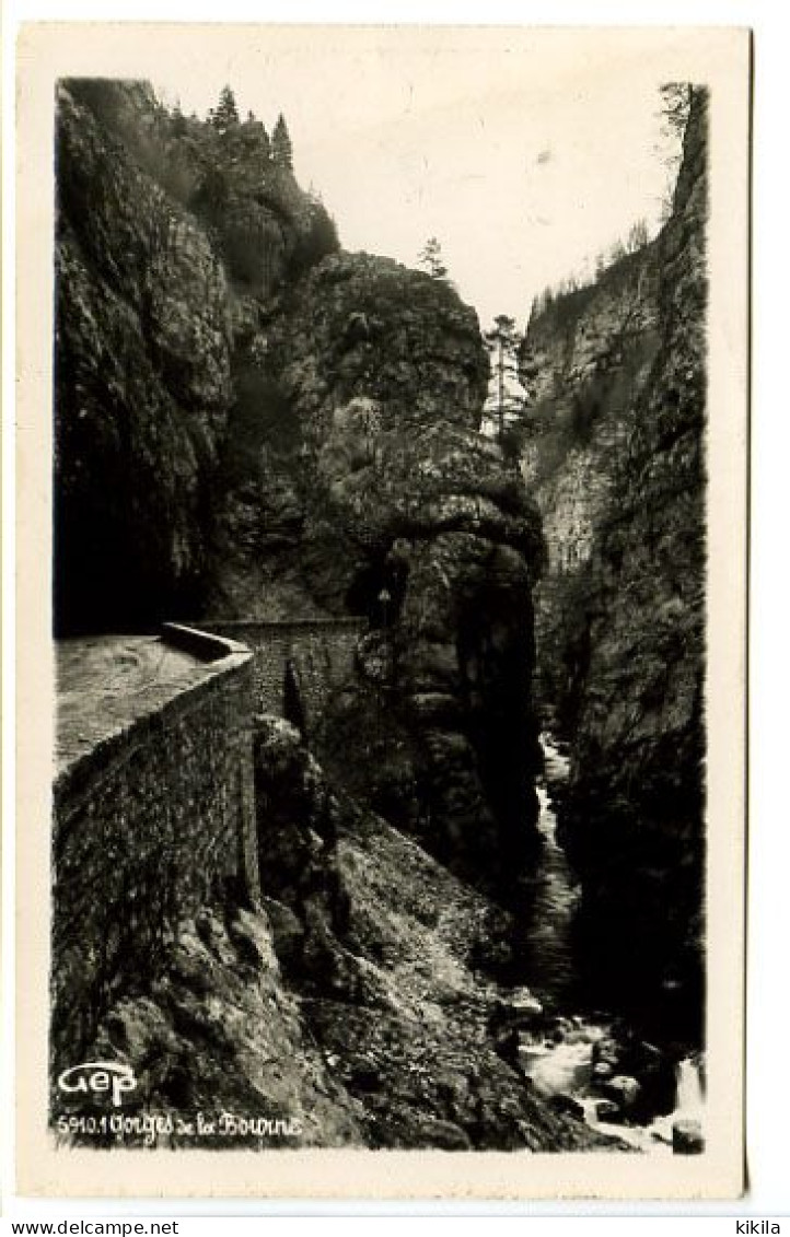 CPSM GEP  9 X 14 Isère Les Gorges De La Bourne   Route Et Tunnel - Vercors