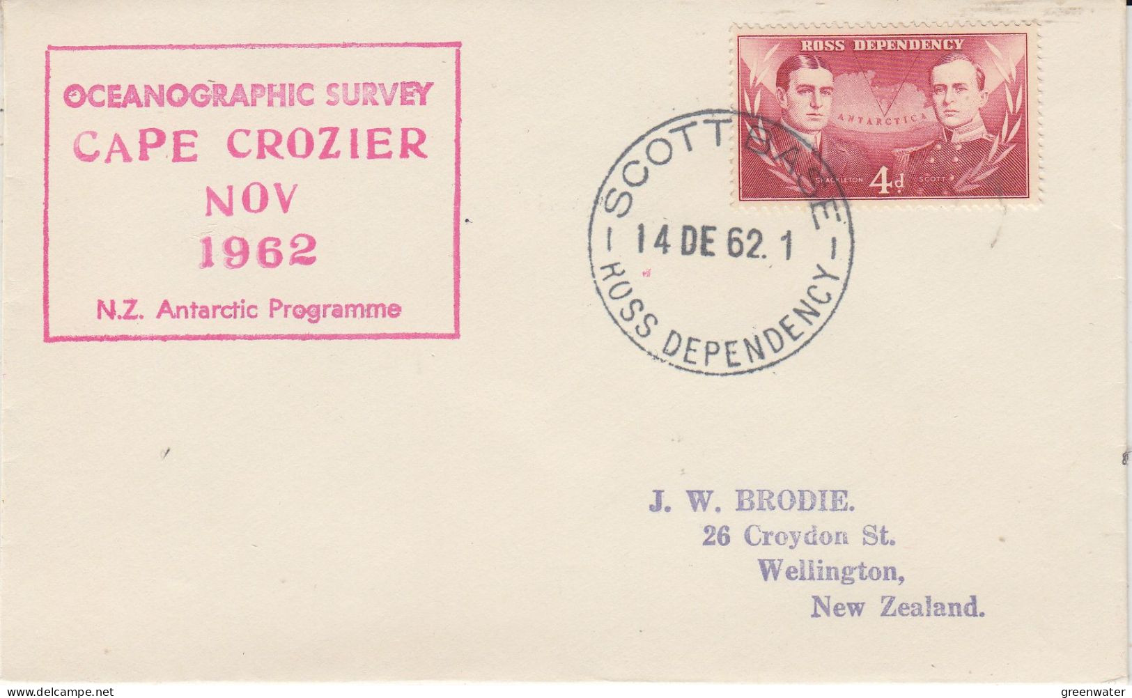 Ross Dependency Cape Crozier Ca Scott Base 14 DEC 1962 (SR187) - Onderzoeksstations