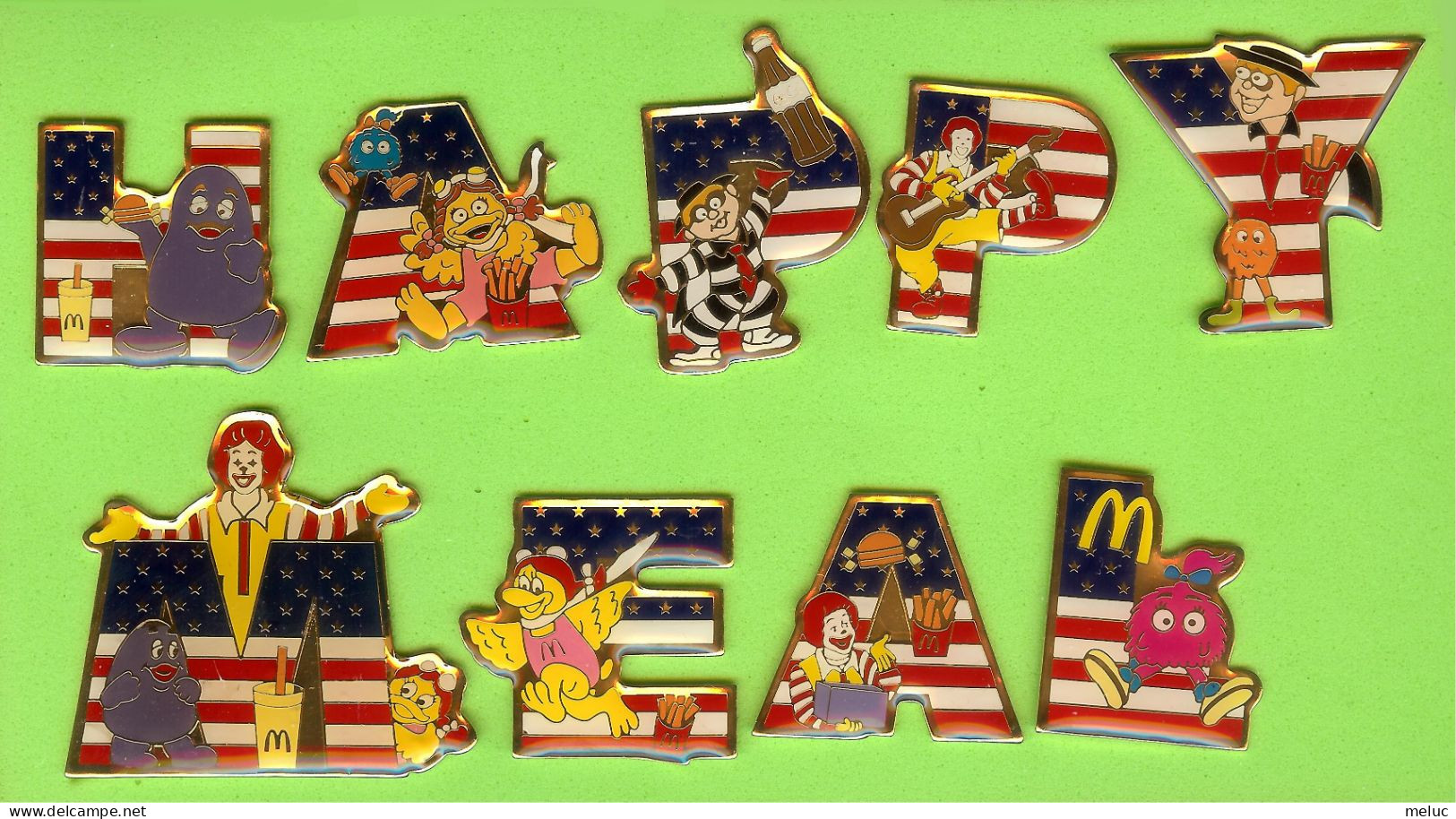 9 Pins Mac Do McDonald's Happy Meal Personnages - NSP69 - McDonald's