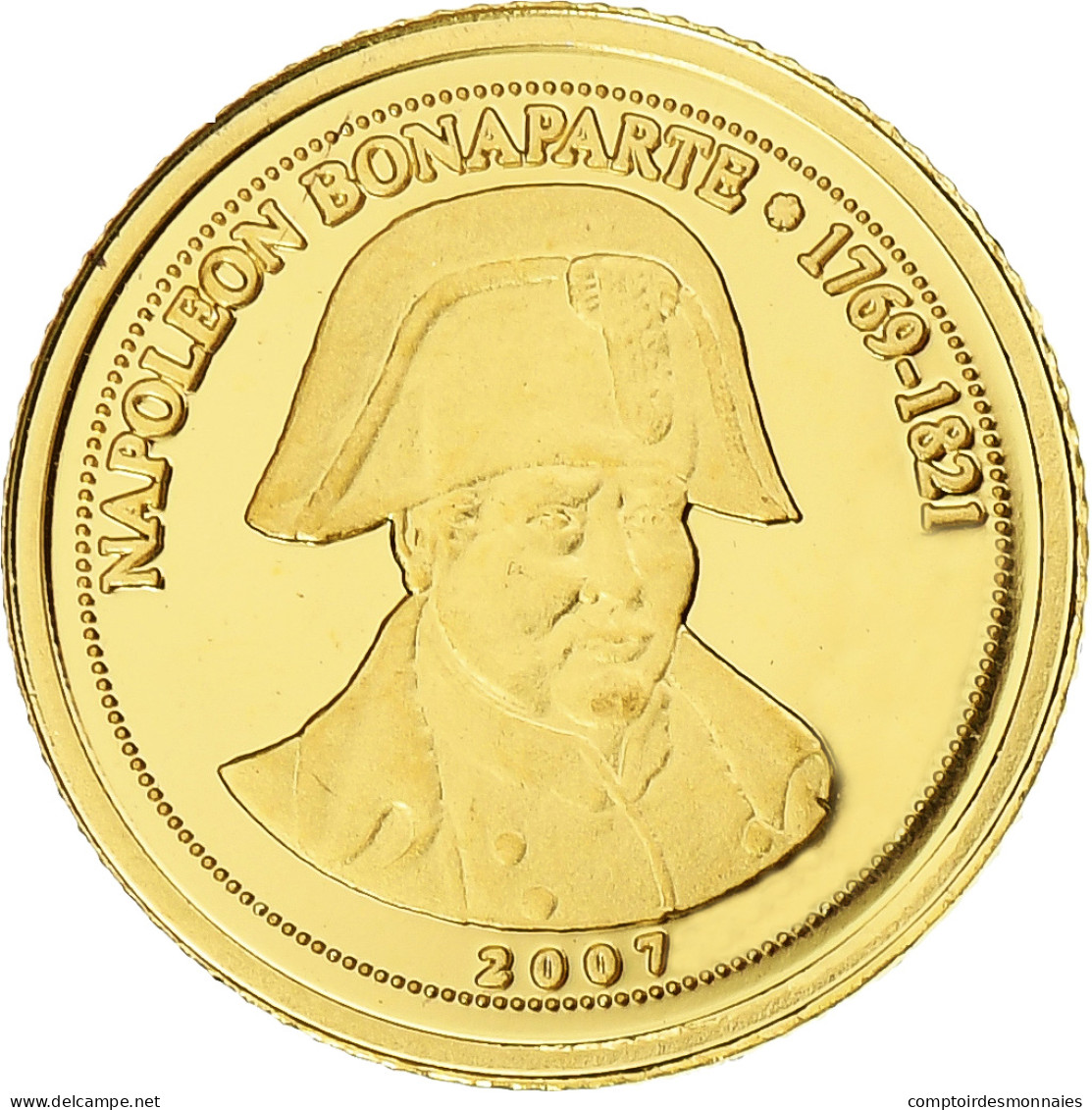République Du Congo, 1500 Francs CFA, Napoléon Bonaparte, 2007, BE, Or, FDC - Congo (Repubblica 1960)