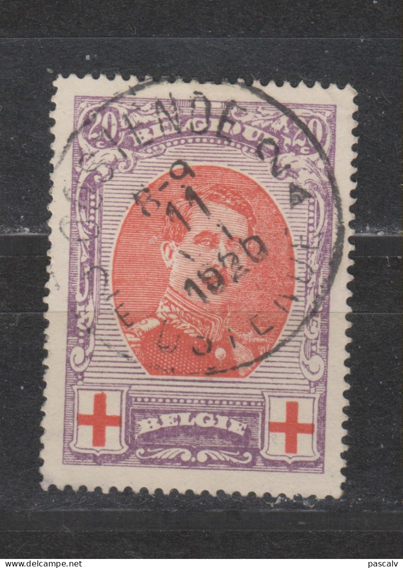 COB 134 Oblitération Centrale OOSTENDE 2 - 1914-1915 Croix-Rouge