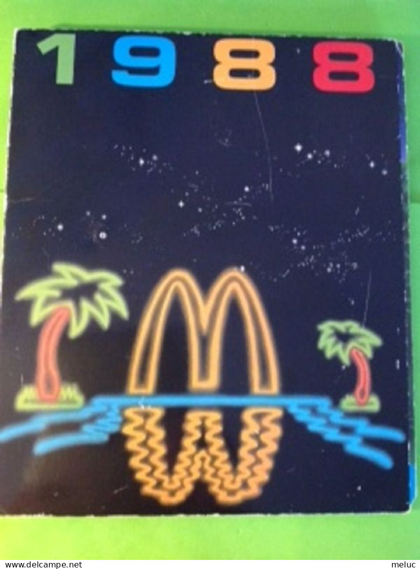 RARE 30 Pin's Mac Do McDonald's Puzzle Fournisseurs 1988 (Carton Usé) 3 Photos - NSP67 - McDonald's