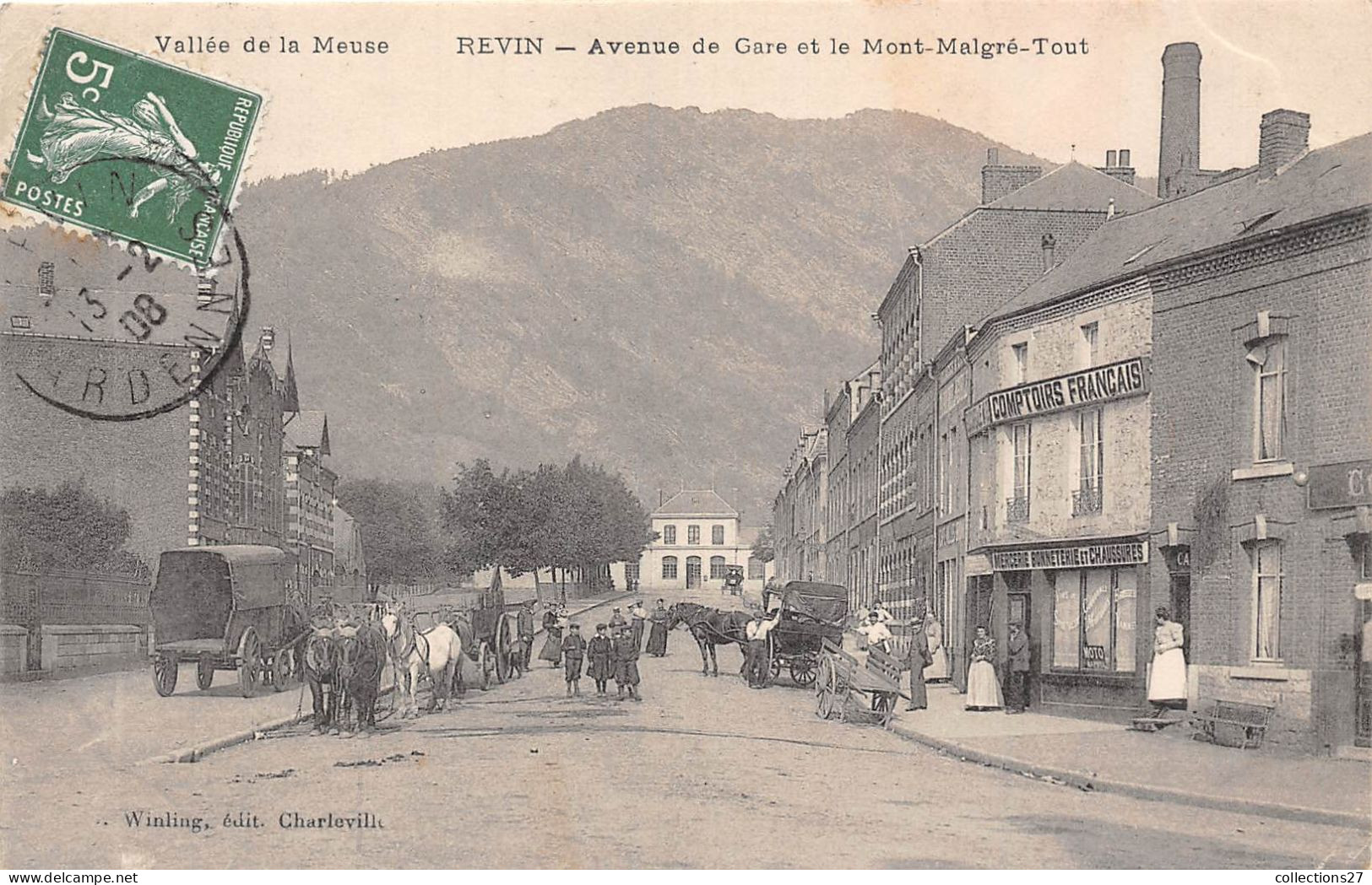 08-REVIN- AVENUE DE LA GARE ET LE MONT-MALGRE-TOUT - Revin