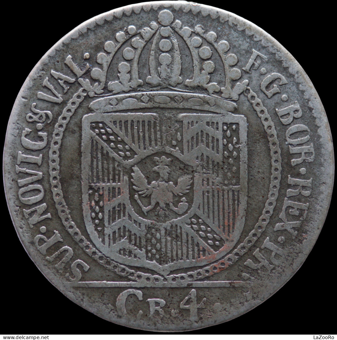 LaZooRo: Switzerland NEUCHATEL 4 Kreuzer 1790 VF - Silver - Koningen Van Pruisen
