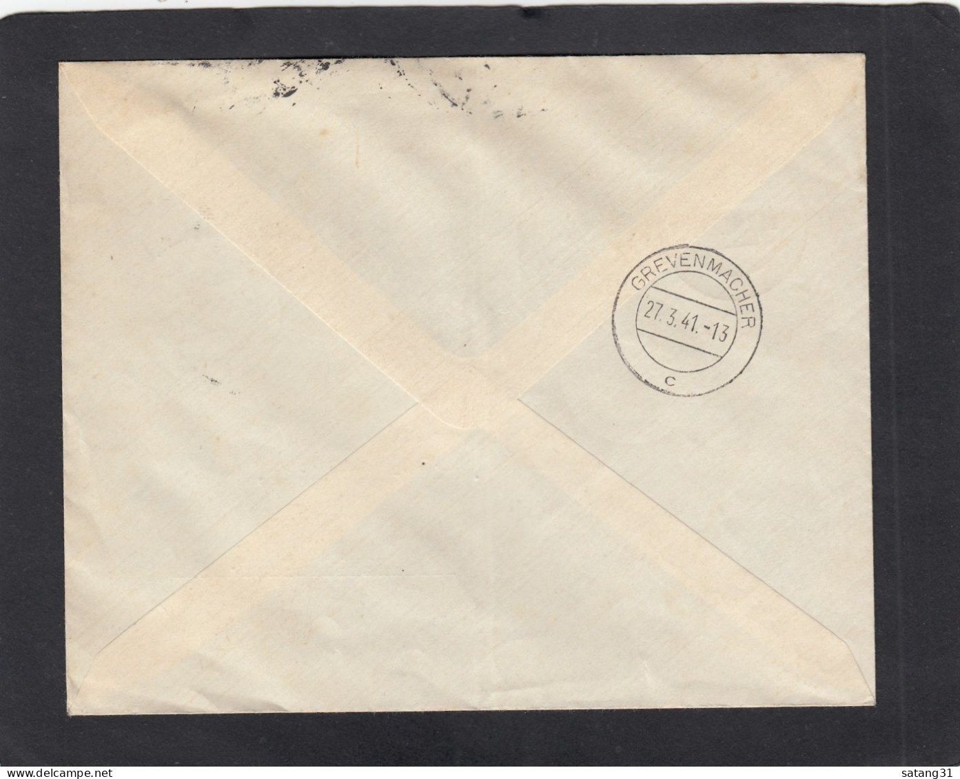 BRIEF AUS BAD MONDORF NACH GREVENMACHER,1941. - 1940-1944 Ocupación Alemana