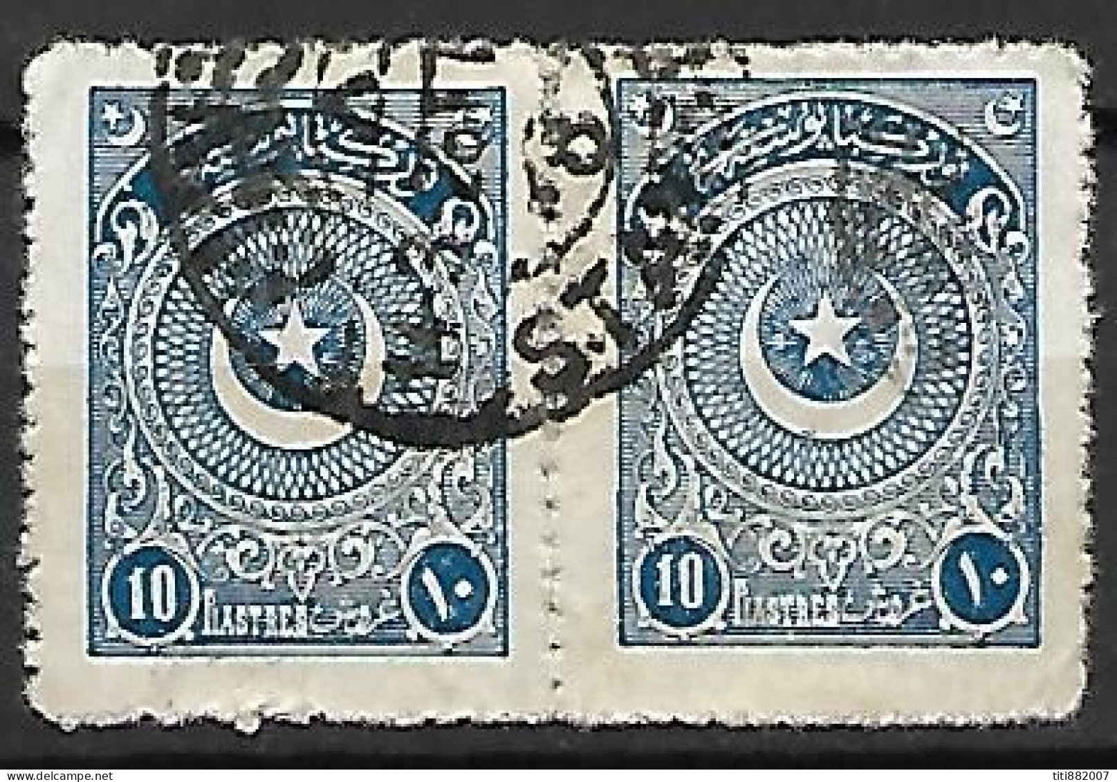 TURQUIE    -    1923 .  Y&T N° Paire Du 678a Oblitérés. - Used Stamps