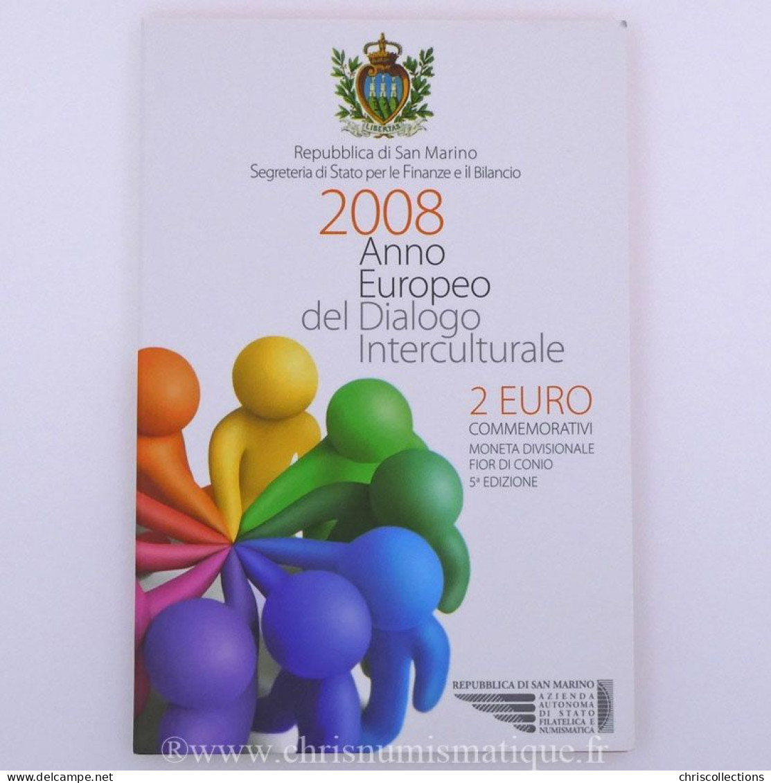 Euro, Saint Marin, 2 Euro 2008, Année Européenne Du Dialogue Interculturel - San Marino