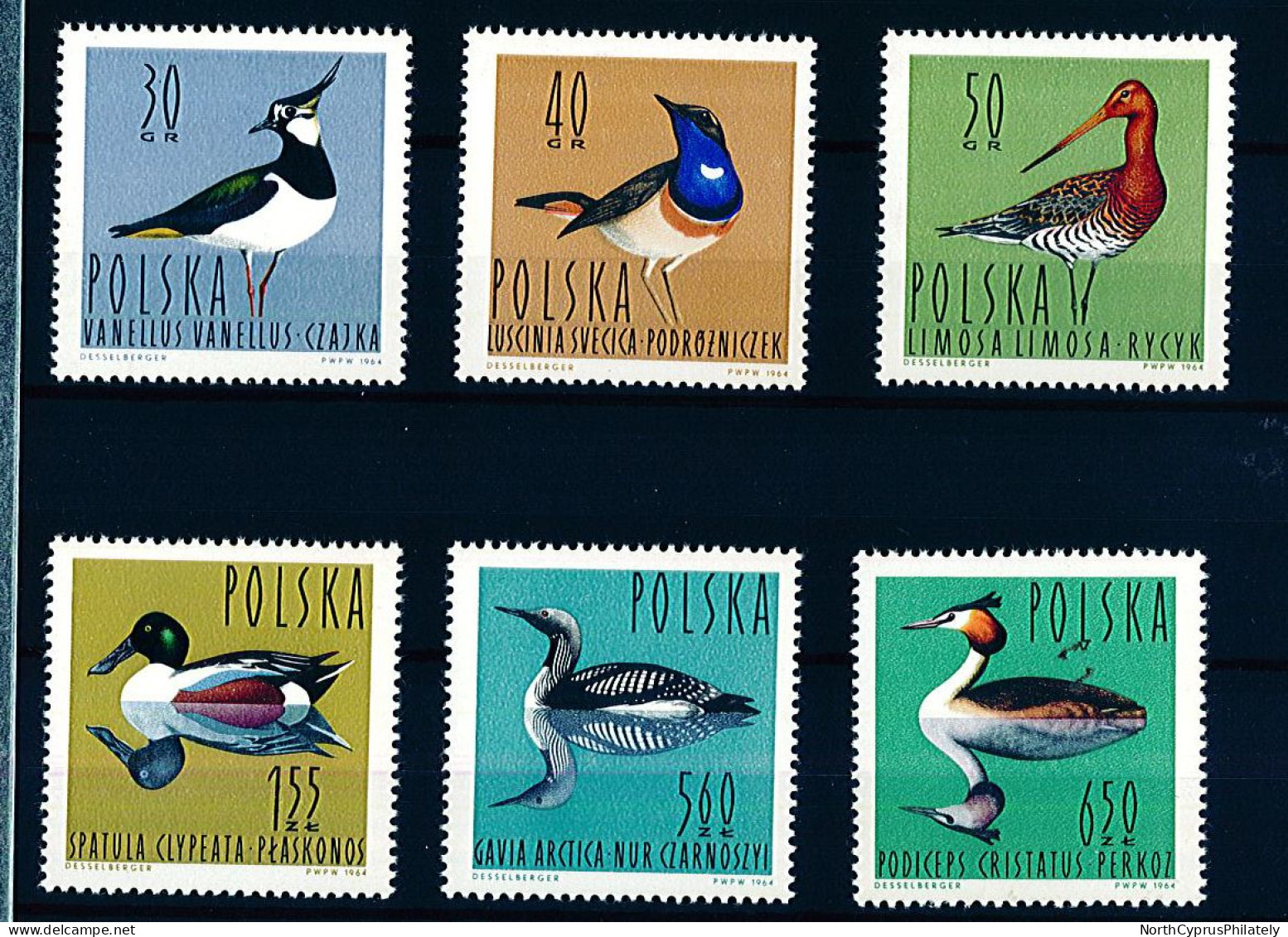 POLSKA POLAND 1964 Birds Marine  , MNH - Albatrosse & Sturmvögel