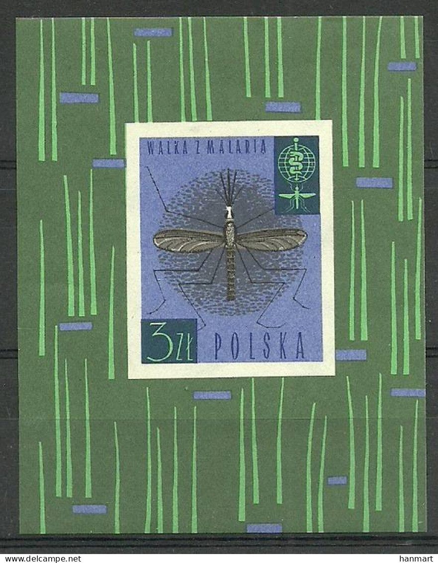 Poland 1962 Mi Block 27 Fi Block 35 MNH  (ZE4 PLDbl27) - Geneeskunde