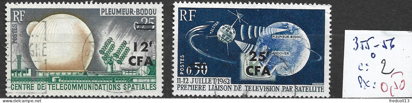 REUNION 355-56 Oblitérés Côte 2 € - Used Stamps