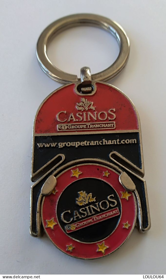 Jeton De Caddie - Porte Jeton - JEUX - CASINOS - GROUPE TRANCHANT - 777 - En Métal - - Trolley Token/Shopping Trolley Chip