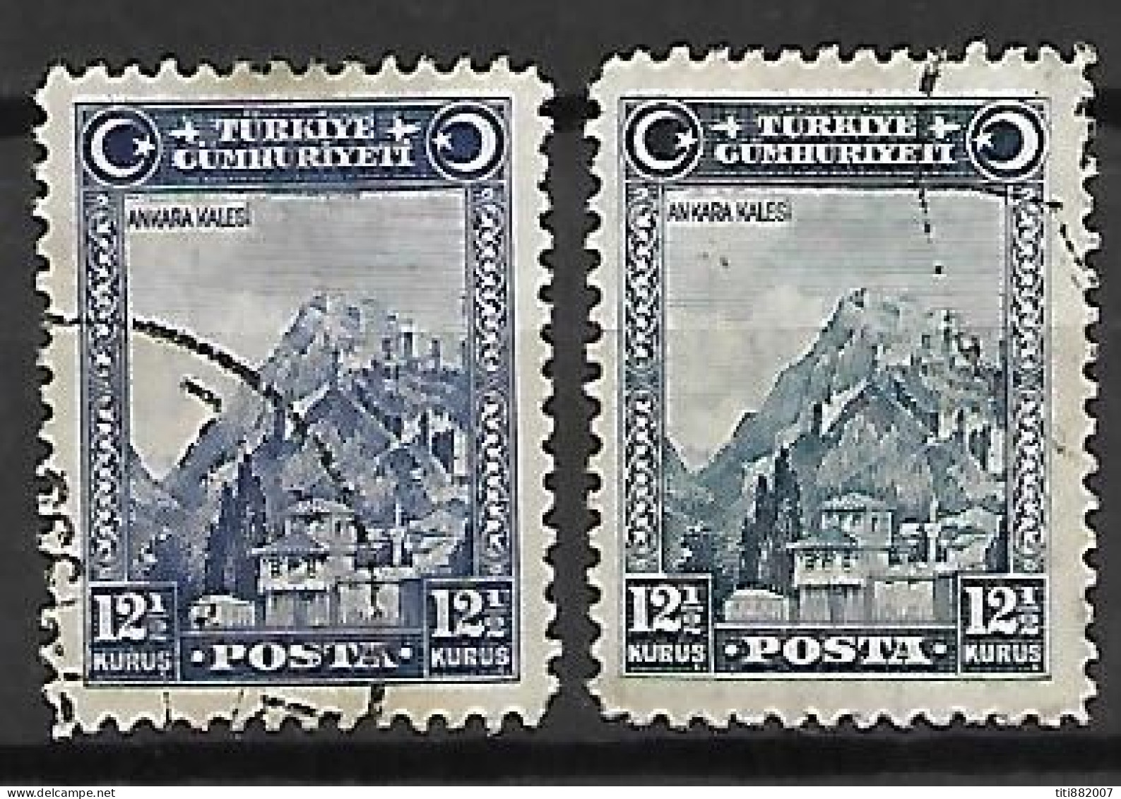 TURQUIE    -    1930 .  Y&T N°  761 Oblitérés .nuances - Used Stamps