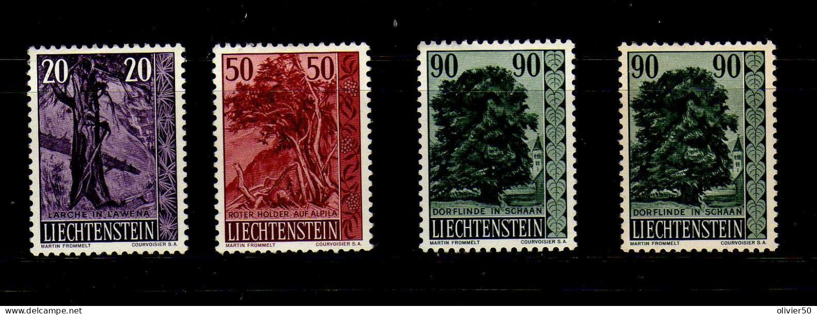 Liechtenstein 1959 -Arbres Et Arbustes - - Neufs* -  MH - Ungebraucht