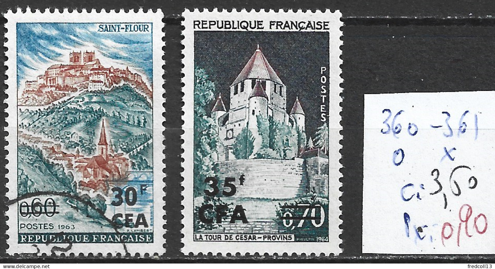 REUNION 360-61 Oblitéré & * Côte 3.50 € - Used Stamps