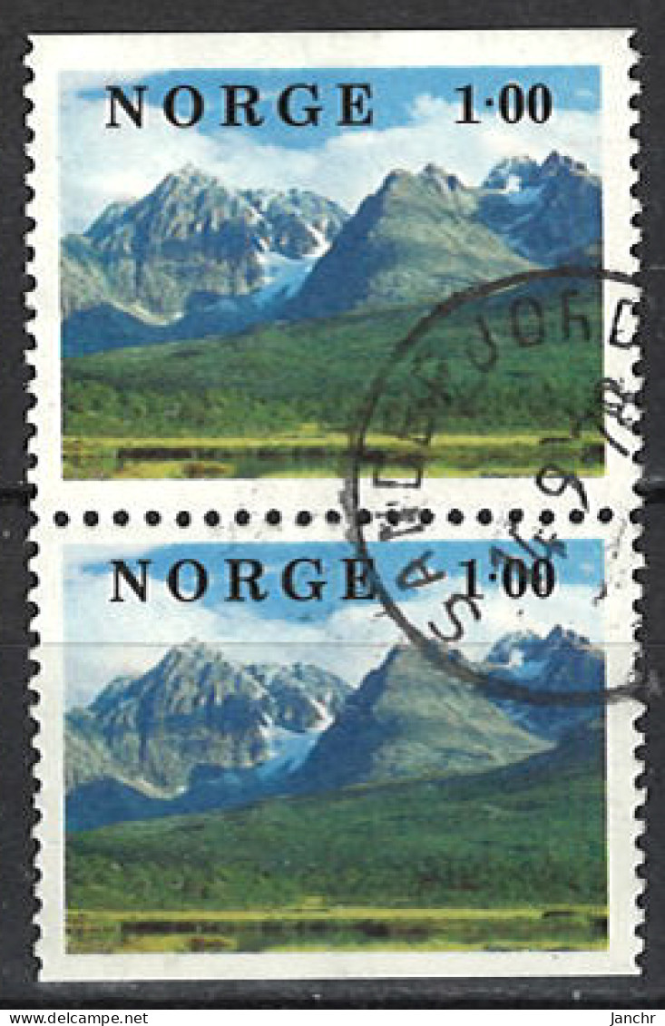 Norwegen Norway 1978. Mi.Nr. 771 D/D Pair, Used O - Gebraucht