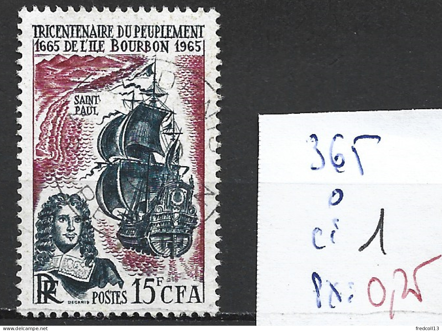 REUNION 365 Oblitéré Côte 1 € - Used Stamps