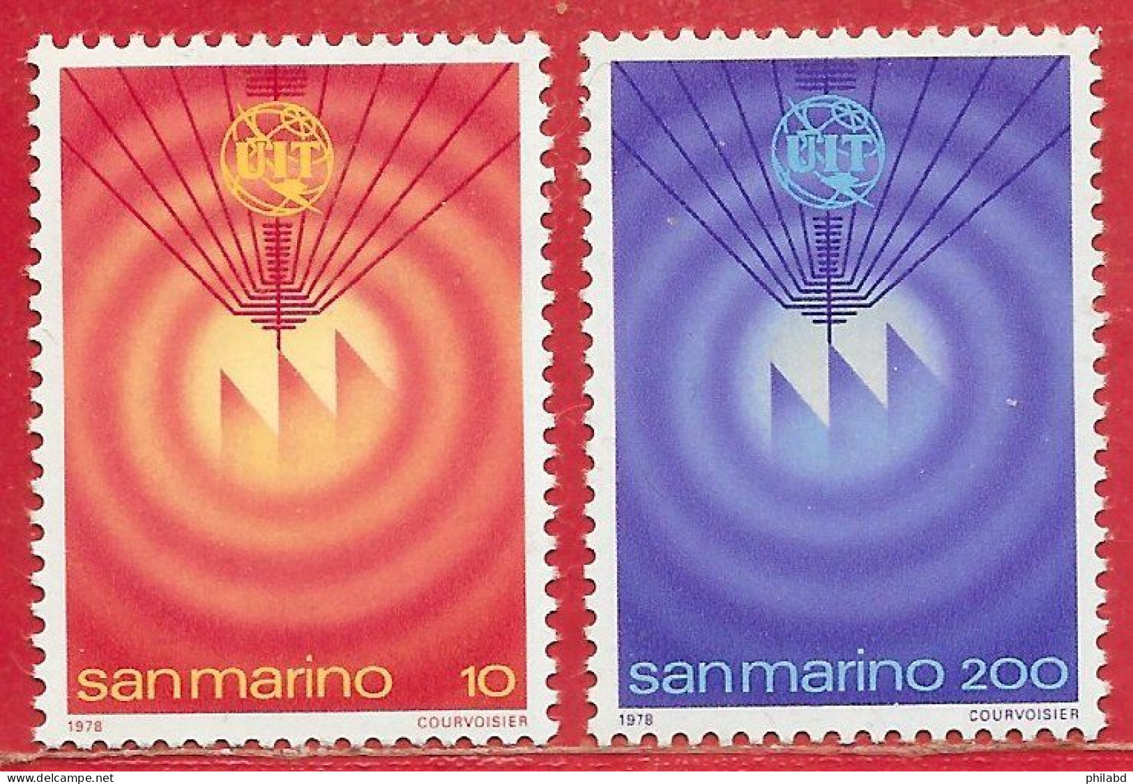 Saint-Marin N°960 & 961 UIT 1970 ** - Unused Stamps