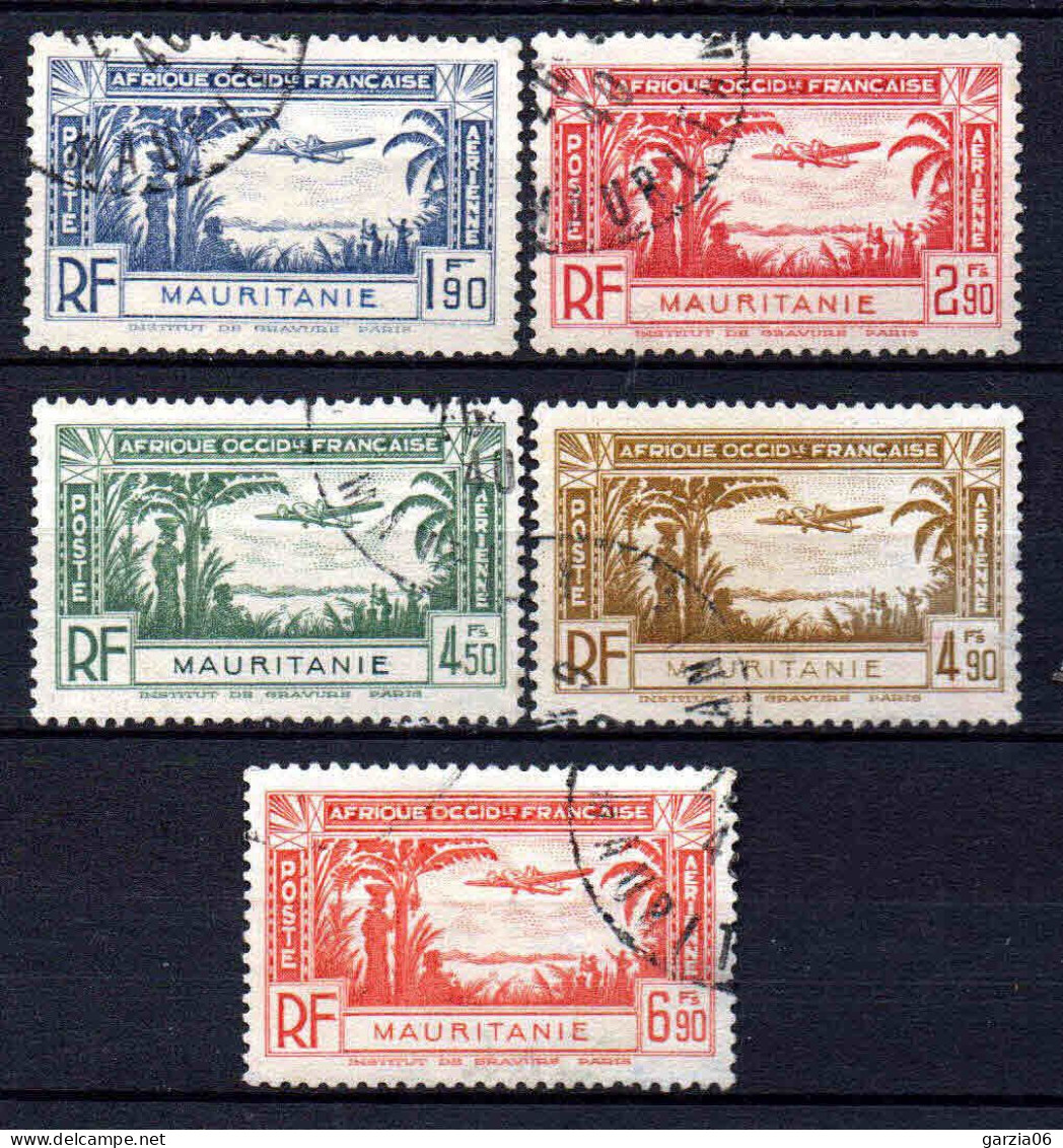 Mauritanie  - 1940  - Avion   - PA  1 à 5 - Oblit - Used - Oblitérés