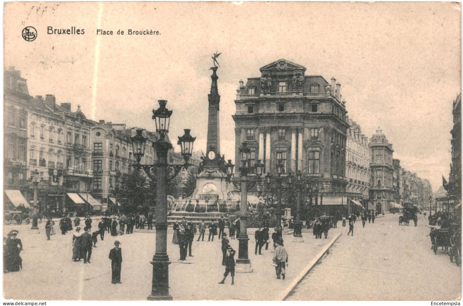 CPA Carte Postale  Belgique Bruxelles Place De Brouckère 1909  VM78800 - Squares