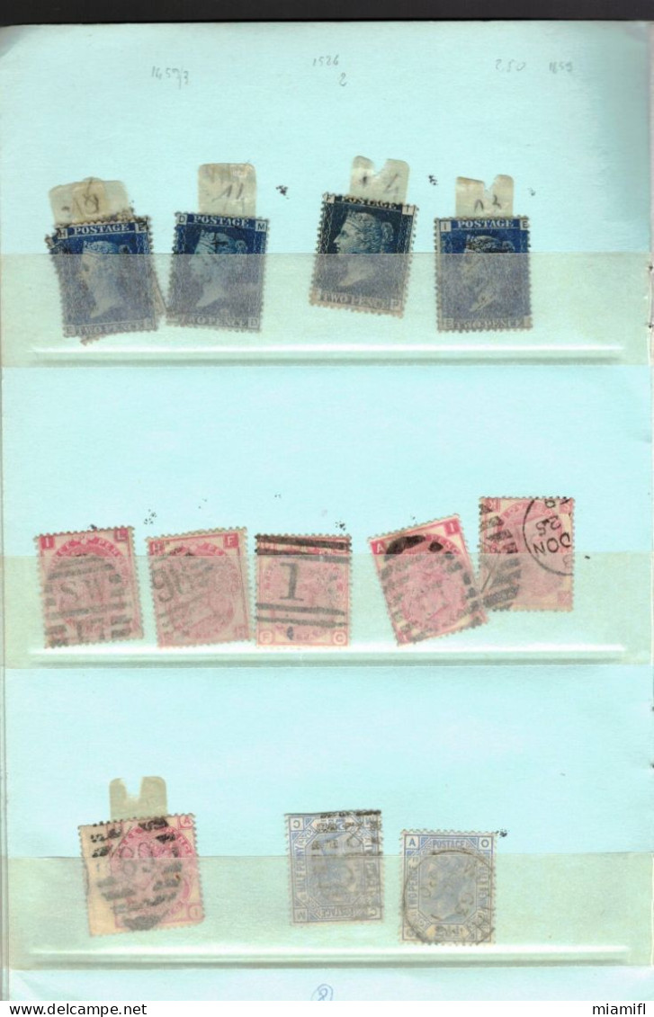Timbres anglais lot de timbres principalement Victoria, Edward VII. Grande valeur