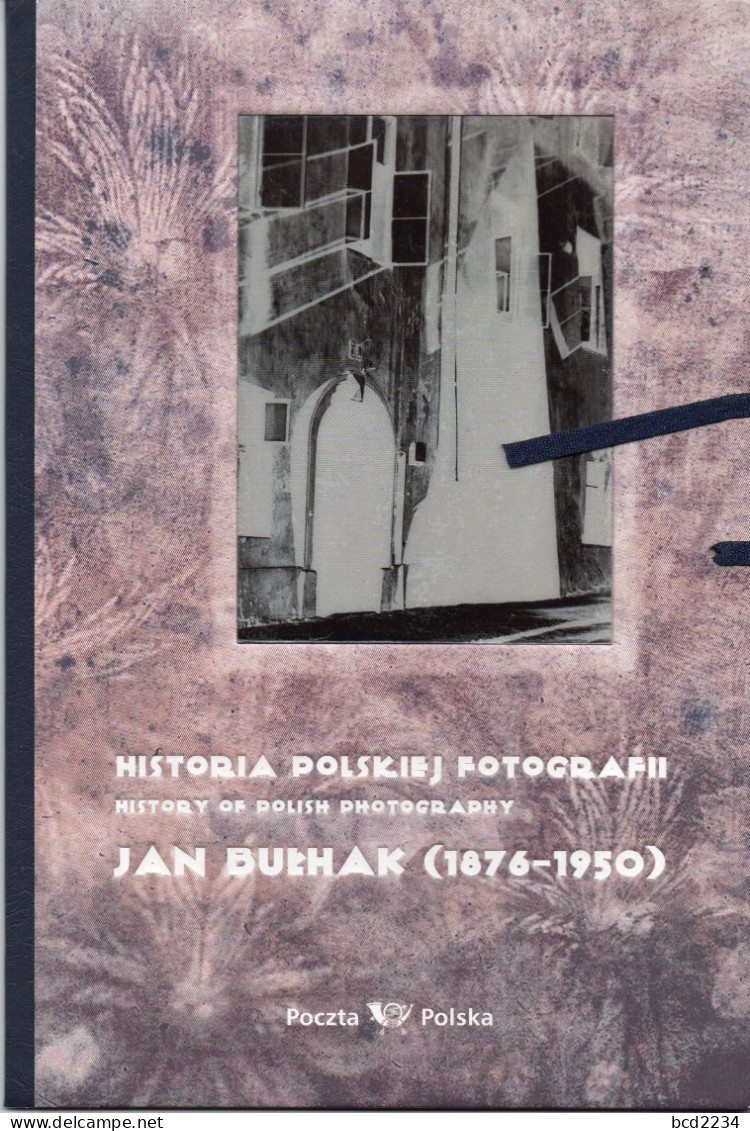 POLAND 2010 POLISH POST OFFICE LIMITED EDITION FOLDER: JAN BULHAK 1876-1950 HISTORY OF POLISH PHOTOGRAPHY SHEET & FDC - Fotografía