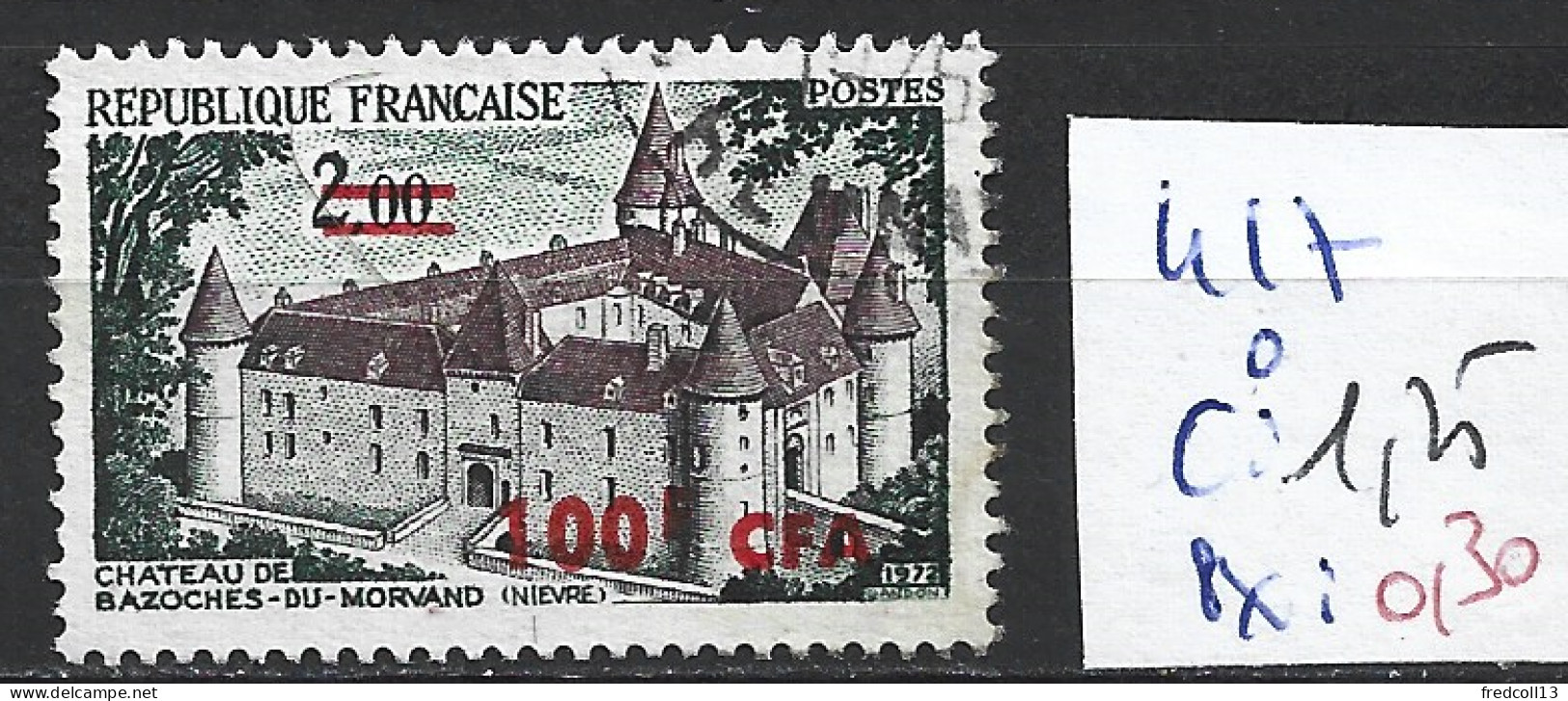 REUNION 417 Oblitéré Côte 1.25 € - Usati