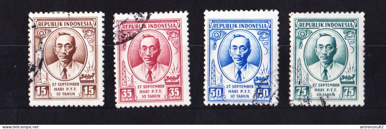 STAMPS-INDONESIA-1955-USED-SEE-SCAN - Indonesia