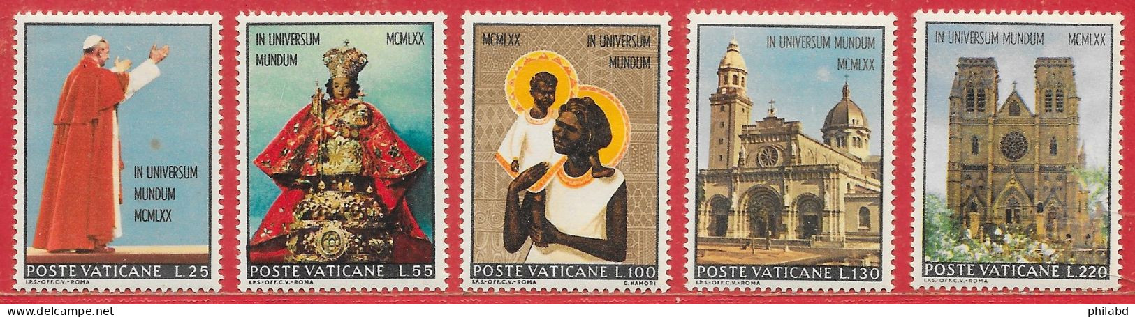 Vatican N°513 à/to 517 Paul VI 1970 ** - Unused Stamps